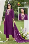 Queen By At Roman Mul Saffron Kurti With Bottom Dupatta